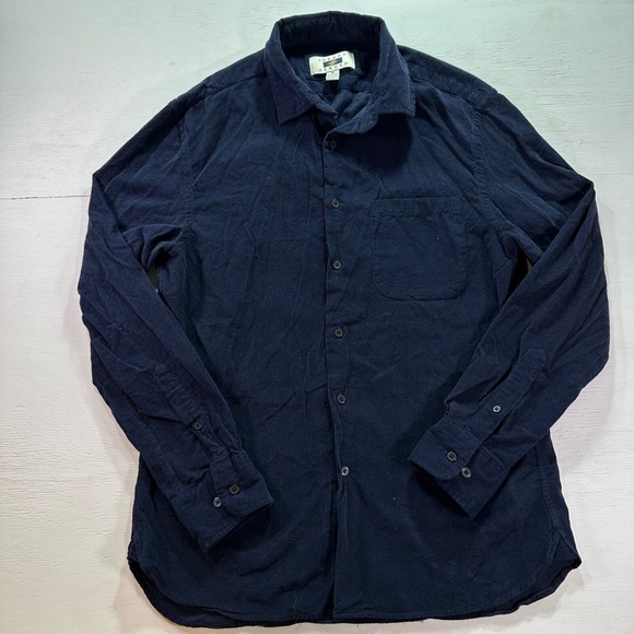 Joseph Abbound blue corduroy mens button up‎ shirt size medium - Picture 1 of 7